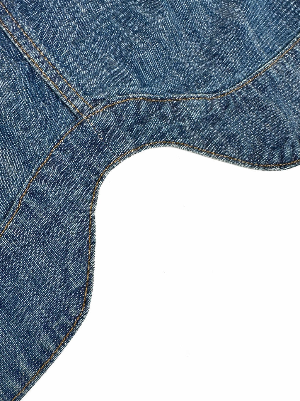 Fendi women’s blue chambray cropped denim jacket