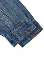 Fendi women’s blue chambray cropped denim jacket