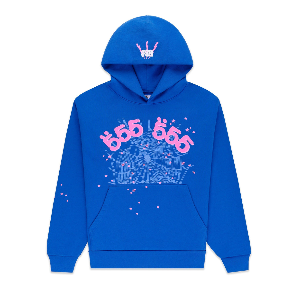 Sp5der Angel Number Hoodie - Blue