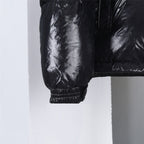 Moncler Montbeliard men’s black hooded short down puffer jacket