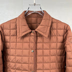 Moncler Epinal men’s brown quilted shell down jacket