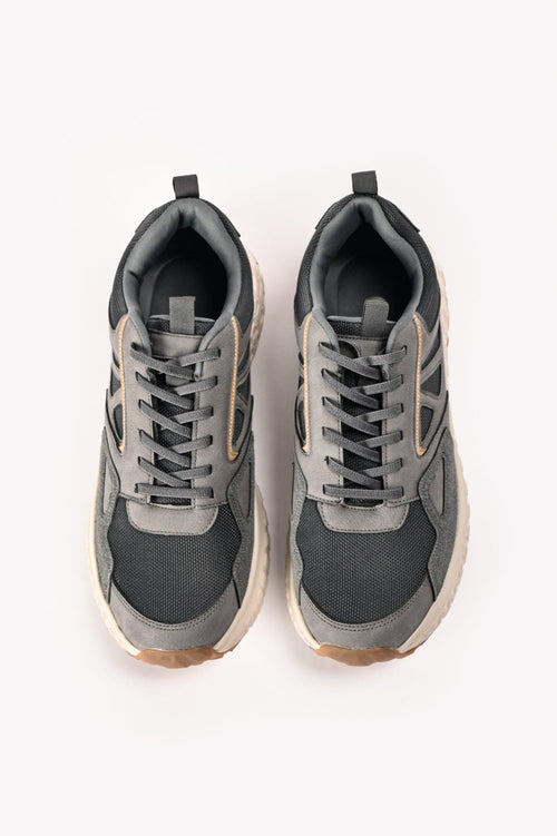 Zilz Men's Multi-Piece Chunky Trainers - Gray