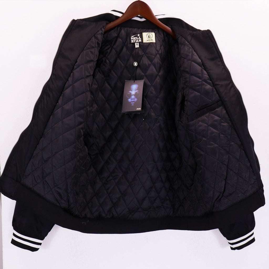 Hellstar men’s Path to Paradise graphic satin bomber jacket