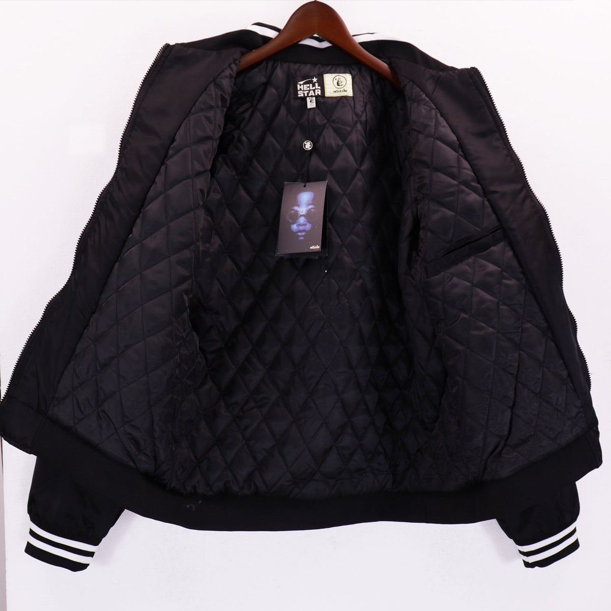 Hellstar men’s Path to Paradise graphic satin bomber jacket