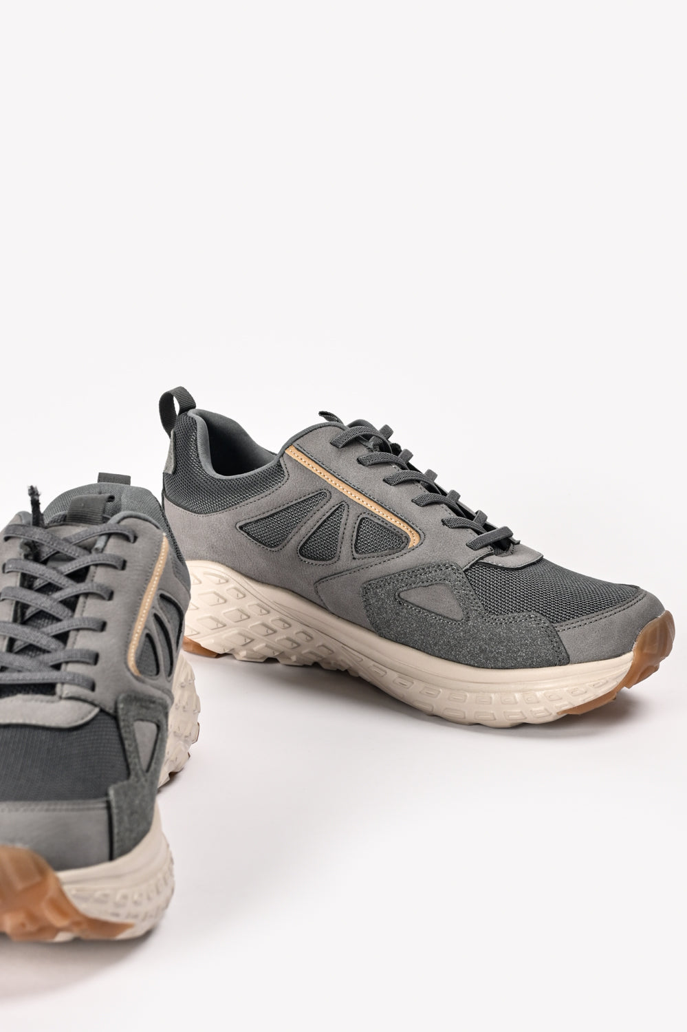 Zilz Men's Multi-Piece Chunky Trainers - Gray