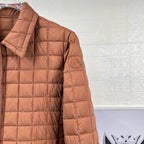 Moncler Epinal men’s brown quilted shell down jacket