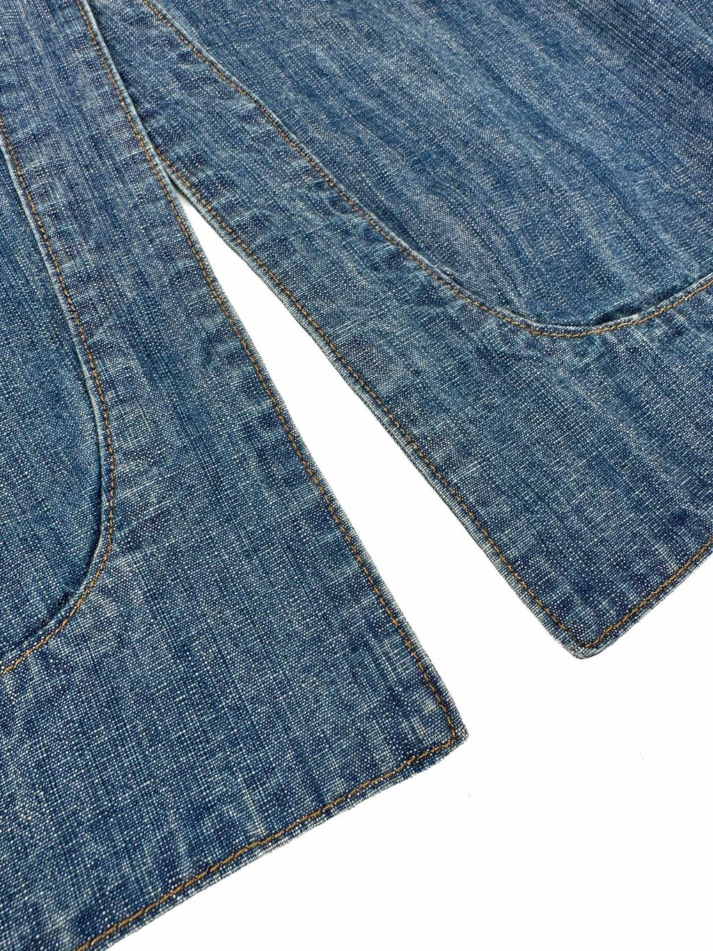 Fendi women’s blue chambray cropped denim jacket