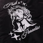 Hellstar men’s Path to Paradise graphic satin bomber jacket