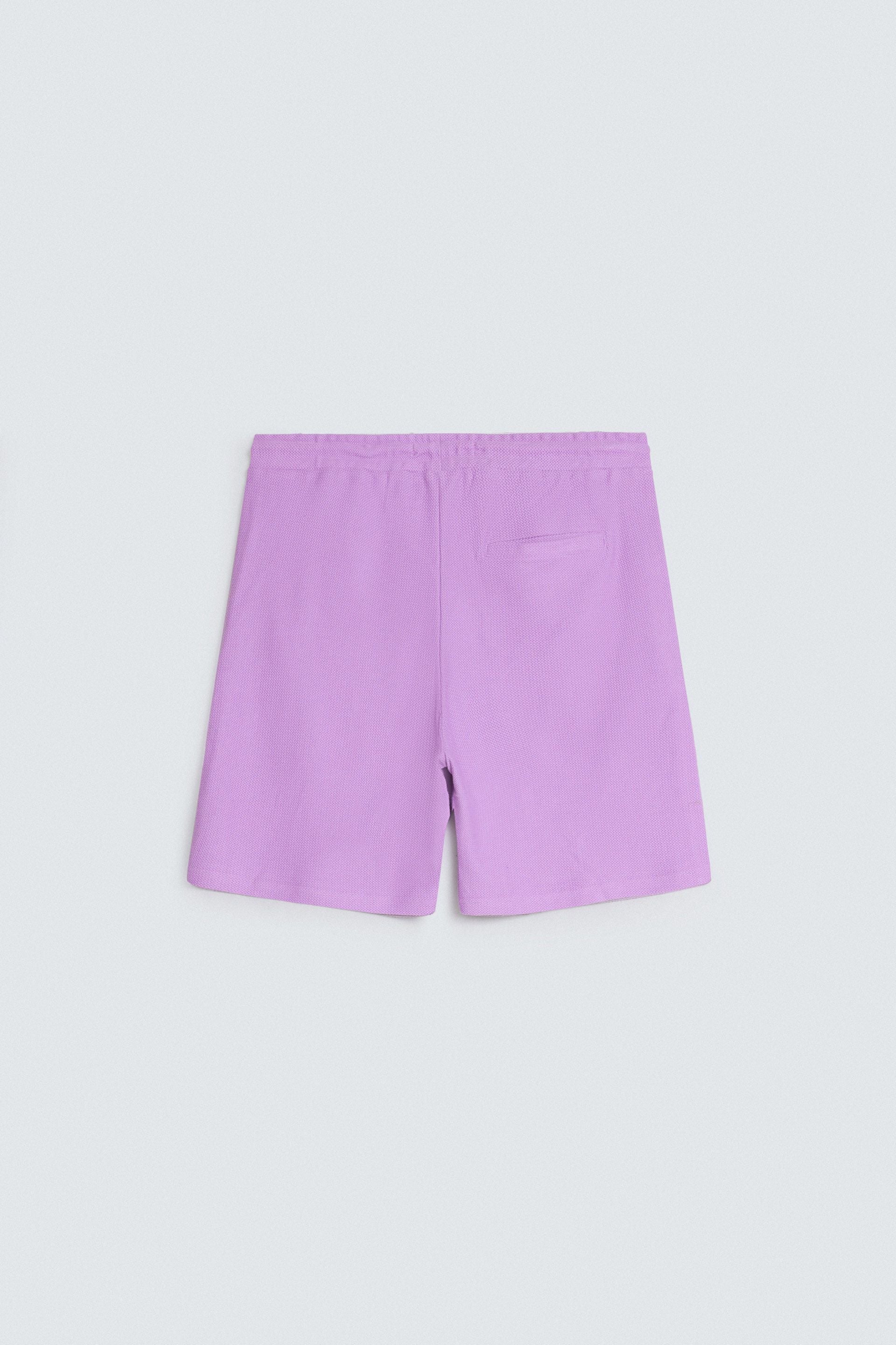 Zilz Men's Textured Bermuda Shorts - Purple