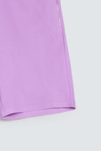 Zilz Men's Textured Bermuda Shorts - Purple