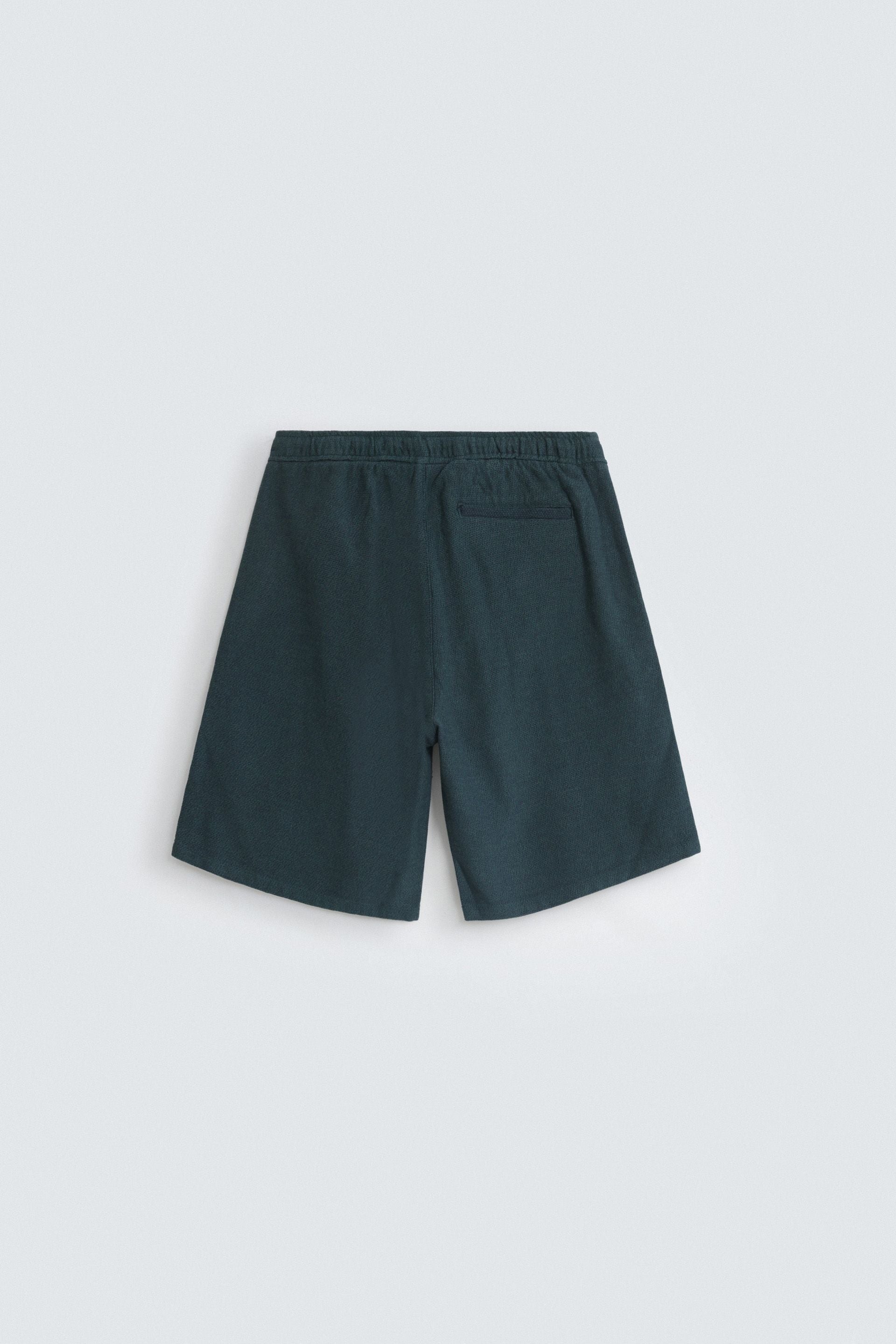 Zilz Men's Regular Fit Non-Denim Shorts - Green