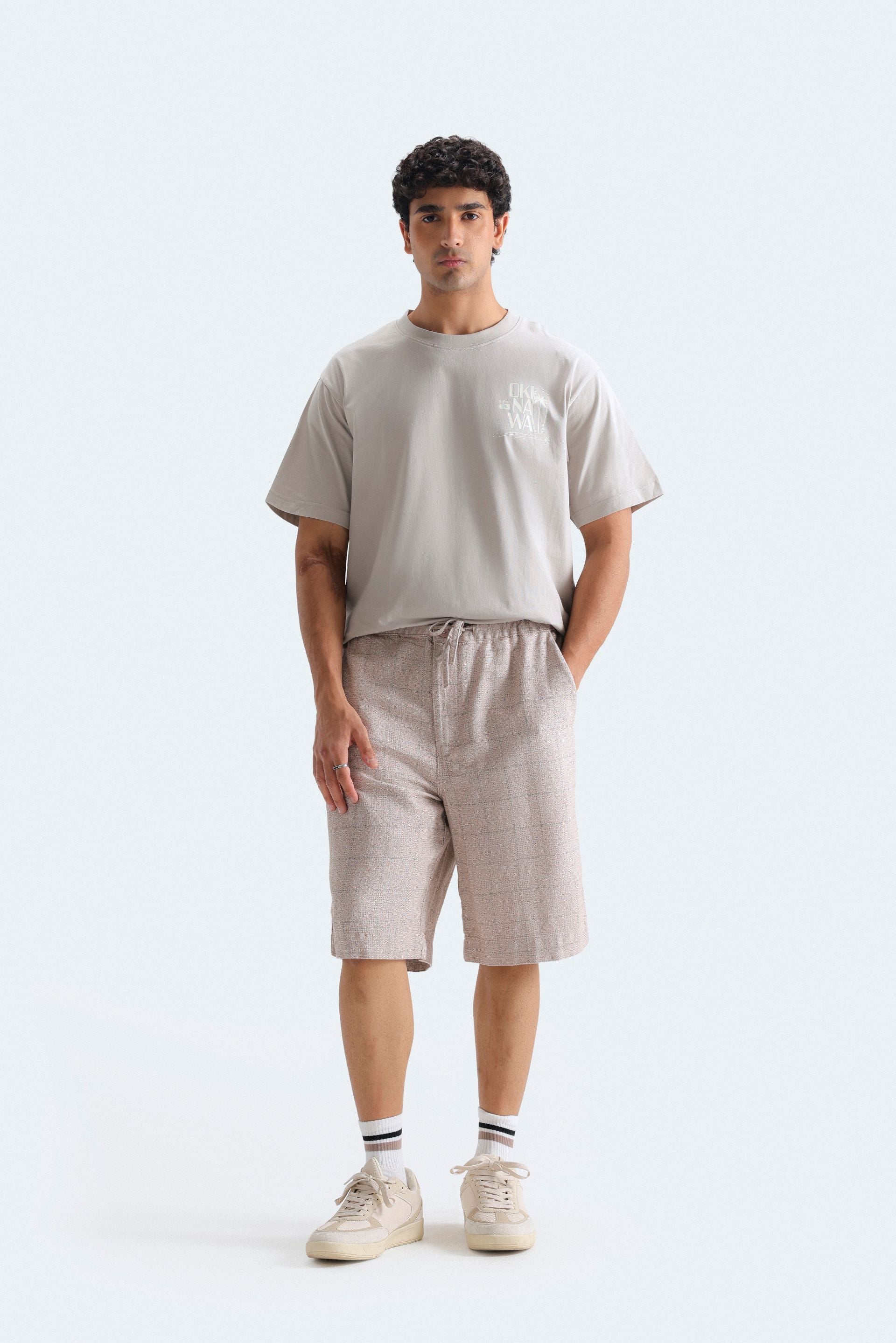 Zilz Men's Checkered Shorts - Brown