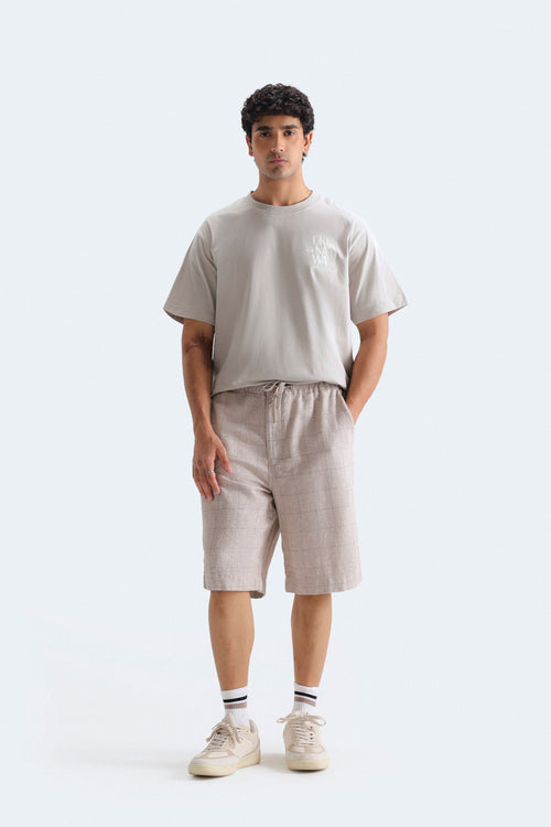 Zilz Men's Checkered Shorts - Brown