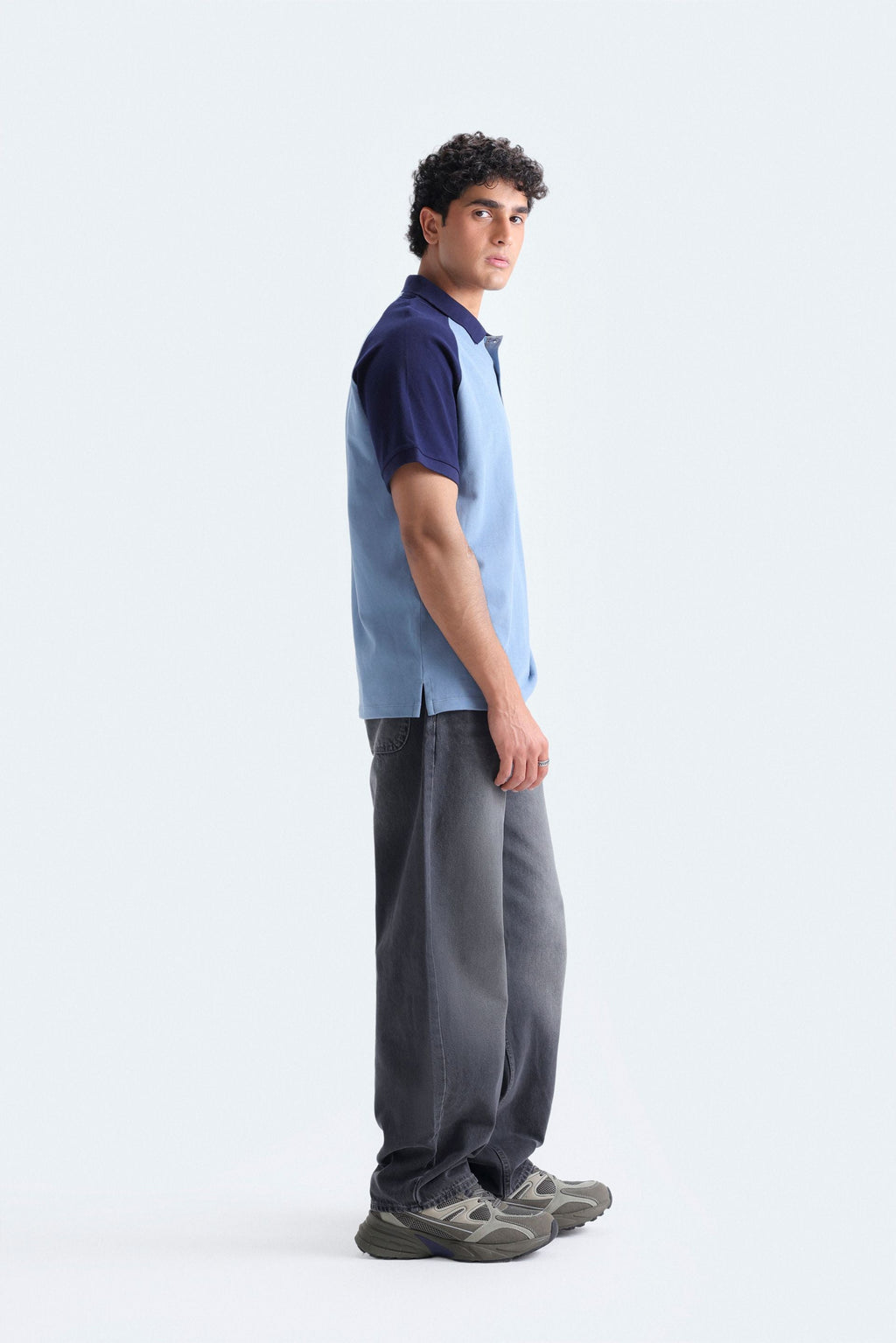 Zilz Men's Skater Fit Jeans - Gray
