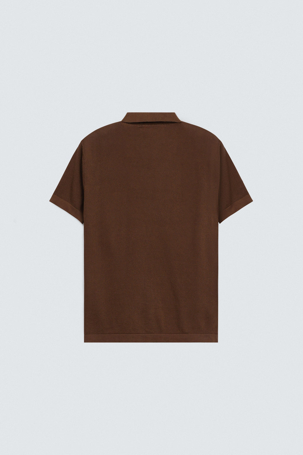 Zilz Men's Textured Polo Shirt - Orange