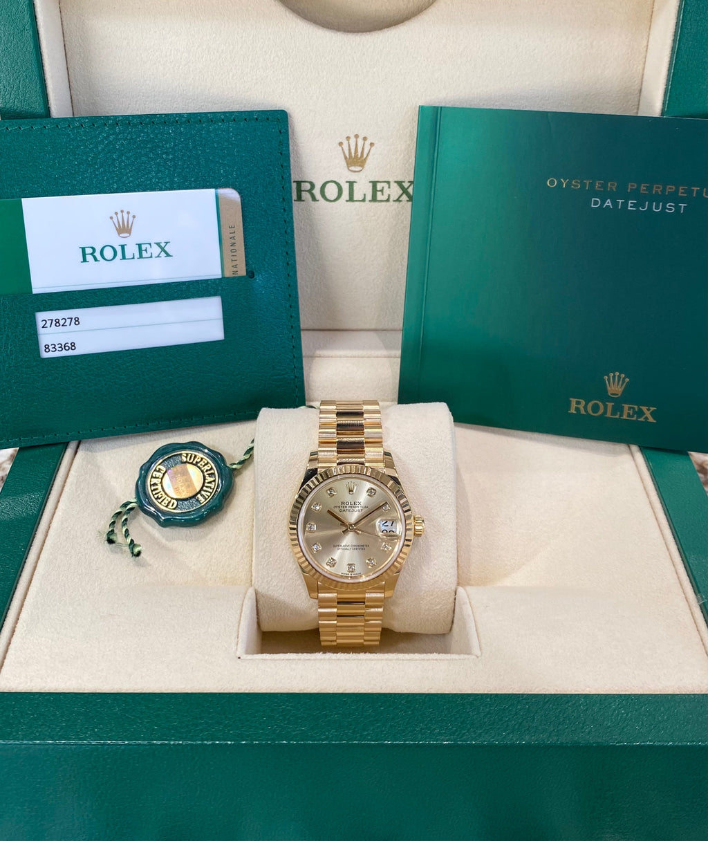2019 Rolex Datejust 31 278278 Watch