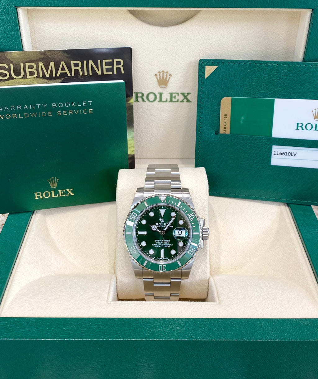 2018 Rolex Submariner Hulk 116610LV Watch