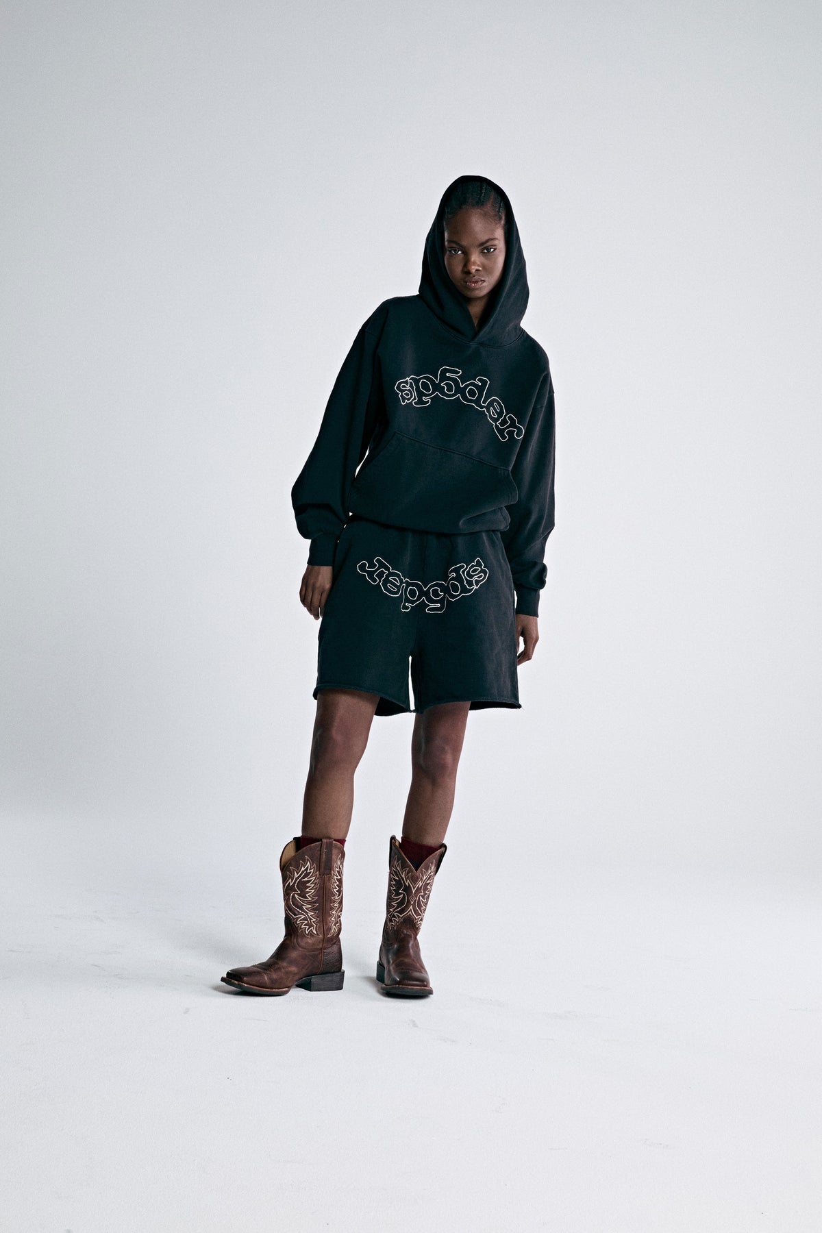 Sp5der Og Logo Hoodie - Black