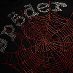 Sp5der Rhinestone Og Web V2 Hoodie - Black
