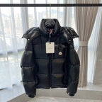 Moncler Montbeliard men’s black hooded short down puffer jacket