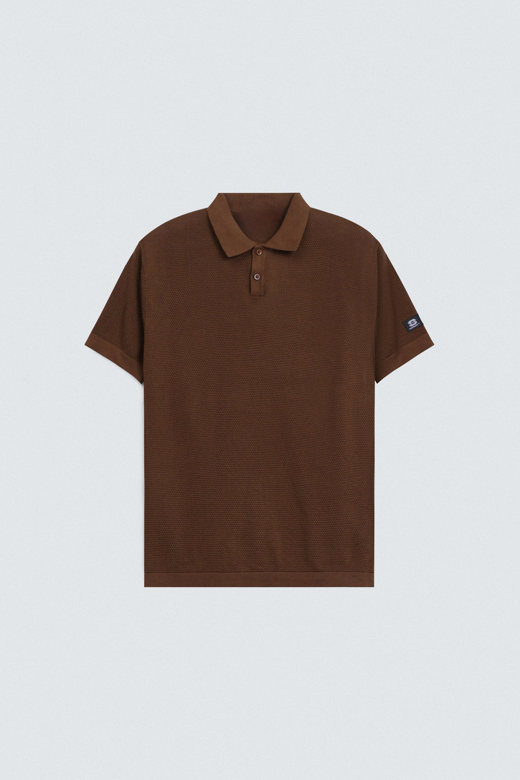 Zilz Men's Textured Polo Shirt - Orange