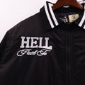 Hellstar men’s Path to Paradise graphic satin bomber jacket