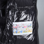 Moncler Montbeliard men’s black hooded short down puffer jacket