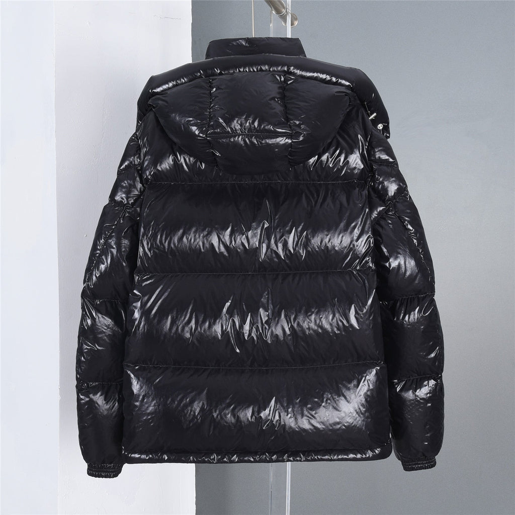 Moncler Montbeliard men’s black hooded short down puffer jacket