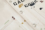 Gallery Dept. men’s antique white paint splatter cotton trucker jacket