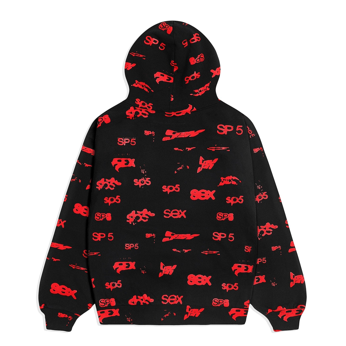Sp5der Sex Aop Hoodie - Black