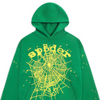 Sp5der Star Og Web V2 Hoodie - Bright Green