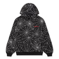 Sp5der Embroidered Aop Hoodie - Black