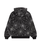 Sp5der Embroidered Aop Hoodie - Black