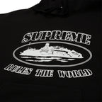 Supreme x Corteiz Rule The World Hoodie - Black