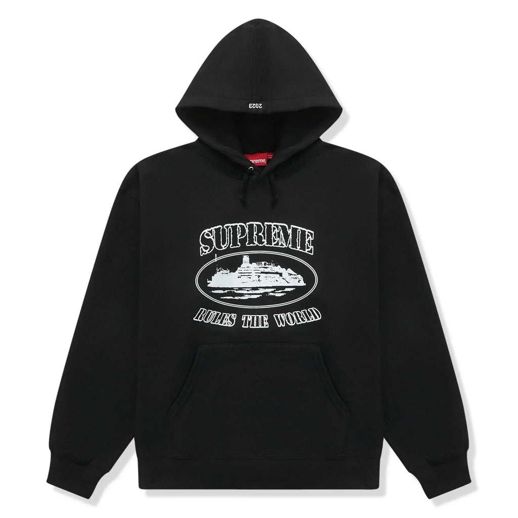 Supreme x Corteiz Rule The World Hoodie - Black