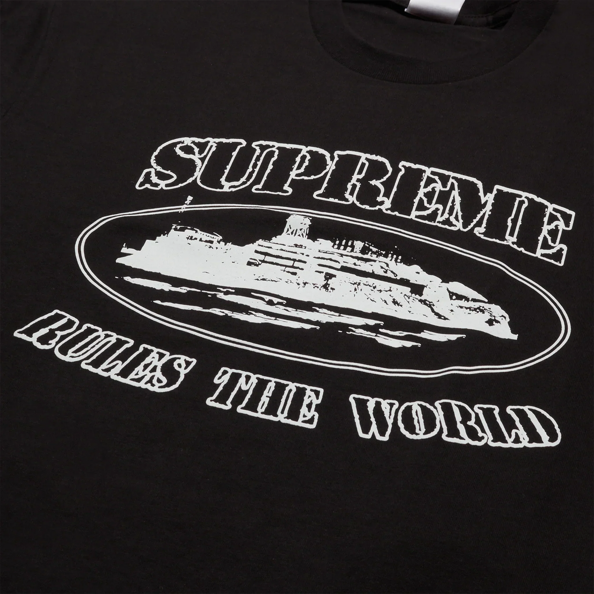 Supreme x Corteiz Rules The World T Shirt - Black